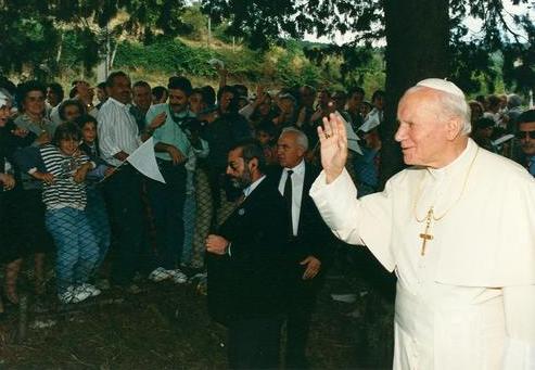 Il Papa in visita a Moggiona